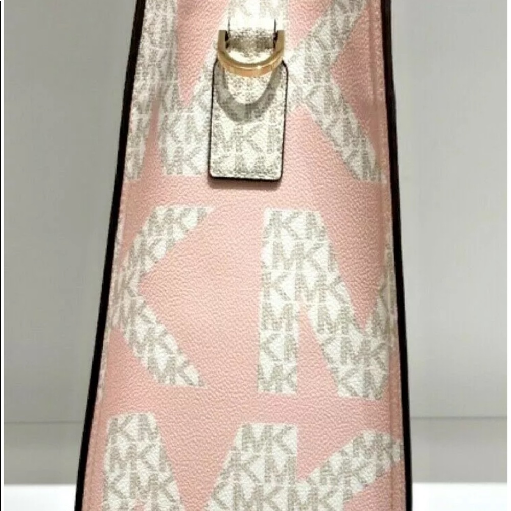 Michael Kors NWT Kenly Powder Blush Multi Large Tote $398 - Picture 4 of 7